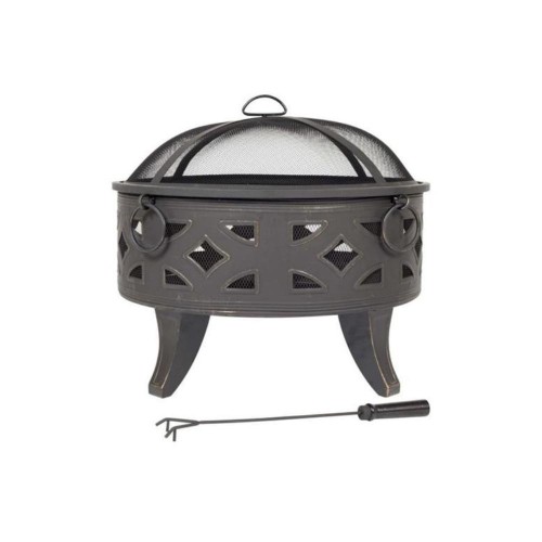 Diamond Deep Bowl Firepit with Grill