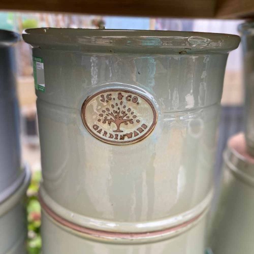 JC & Co Cylinder Planter Antique Grey