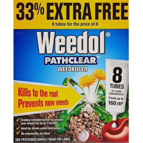 Pathclear Weedkiller Tubes + 33% free