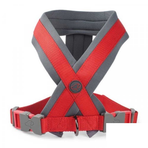 Uber-Active Padded Dogs Harness Red